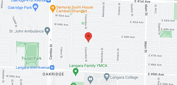 map of 189 W 46TH AVENUE